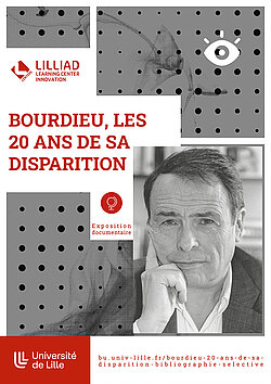 Affiche de l'expo Bourdieu à Lilliad