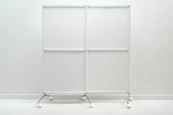 Grille double en vague arrondie, vue de face