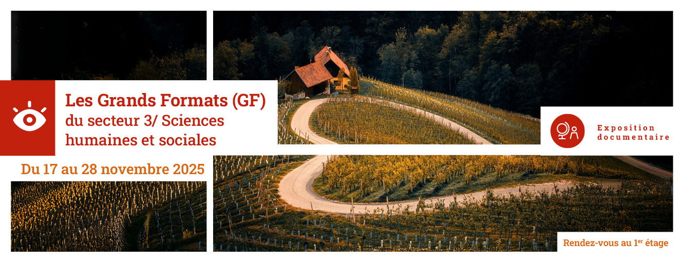 Les grands formats s'exposent au 1er étage de LILLIAD.