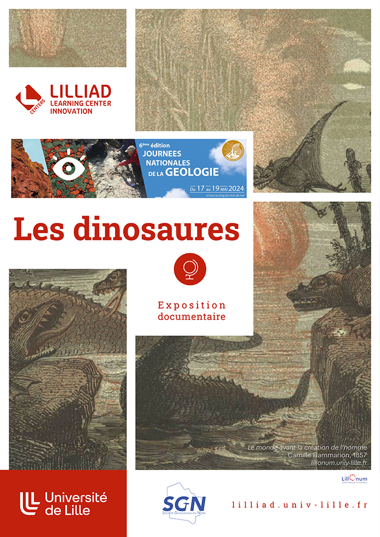 Affiche expo dinosaure